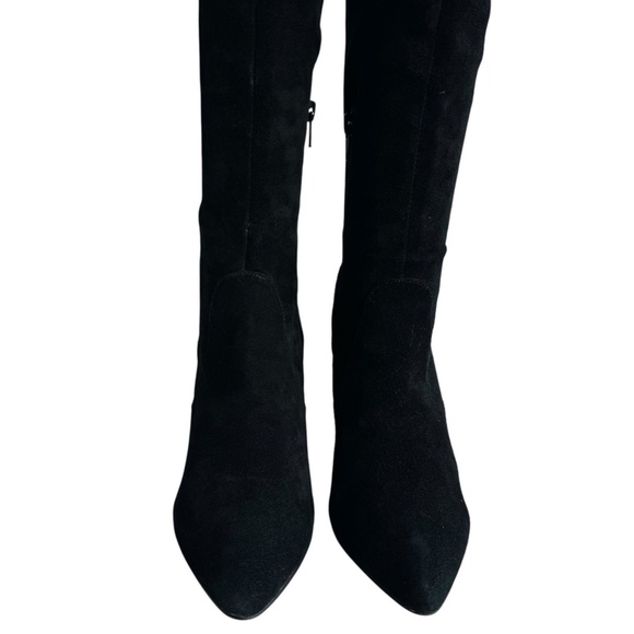 Kurt Geiger London Women's Over The Knee Suede Boots Heels Black Size 38.5 US 8 - Picture 3 of 12